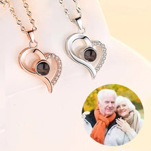 Load image into Gallery viewer, Customized Photo Projection Heart Necklace